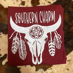 Womens Southern Charmed Long Sleeve Shirt